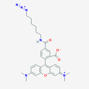 molecular formula C31H34N6O4 B8116090 TAMRA Azide, isomer 5 