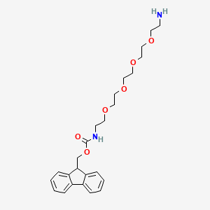 molecular formula C25H34N2O6 B8116095 Fmoc-N-amido-PEG4-amine 