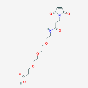 molecular formula C16H24N2O8 B8116103 Mal-amido-PEG3-acid 