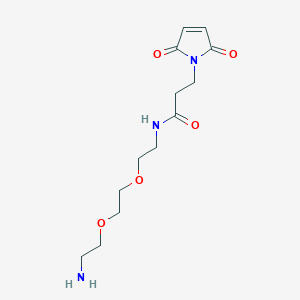 molecular formula C13H21N3O5 B8116129 N-(2-(2-(2-Aminoethoxy)ethoxy)ethyl)-3-(2,5-dioxo-2,5-dihydro-1H-pyrrol-1-yl)propanamide CAS No. 1207751-12-9
