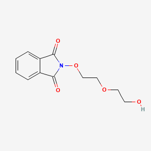 molecular formula C12H13NO5 B8116166 2-(2-(2-Hydroxyethoxy)ethoxy)isoindoline-1,3-dione CAS No. 185022-23-5