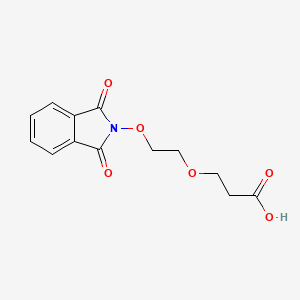 molecular formula C13H13NO6 B8116169 3-[2-[(1,3-Dioxoisoindoline-2-yl)oxy]ethoxy]propanoic acid 
