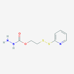 molecular formula C8H11N3O2S2 B8116172 Carbazic acid 2-(2-pyridylthiothio)ethyl ester 