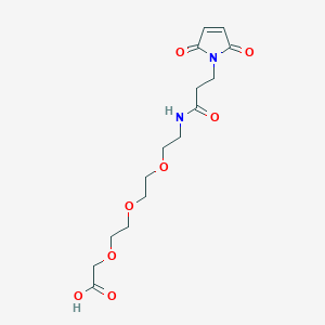 molecular formula C15H22N2O8 B8116280 Mal-propionylamido-PEG3-aceticacid 