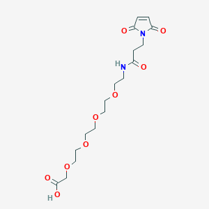 molecular formula C17H26N2O9 B8116287 Mal-propionylamido-PEG4-aceticacid 