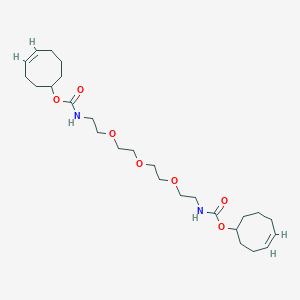 molecular formula C26H44N2O7 B8116370 [(4E)-cyclooct-4-en-1-yl] N-[2-[2-[2-[2-[[(4E)-cyclooct-4-en-1-yl]oxycarbonylamino]ethoxy]ethoxy]ethoxy]ethyl]carbamate 