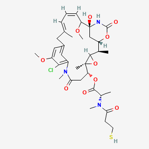 [(1S,2R,5S,6R,16E,18Z,21S)-11-chloro-21-hydroxy-12,20-dimethoxy-2,5,9,16-tetramethyl-8,23-dioxo-4,24-dioxa-9,22-diazatetracyclo[19.3.1.110,14.03,5]hexacosa-10,12,14(26),16,18-pentaen-6-yl] (2S)-2-[methyl(3-sulfanylpropanoyl)amino]propanoate