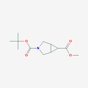 molecular formula C12H19NO4 B8116436 Methyl Exo-3-Boc-3-aza-bicyclo[3.1.0]hexane-6-carboxylate 