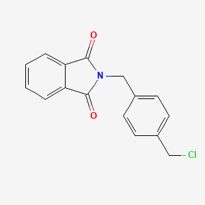 molecular formula C16H12ClNO2 B8116441 2-{[4-(Chloromethyl)phenyl]methyl}-1H-isoindole-1,3(2H)-dione CAS No. 61895-53-2