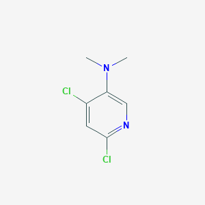 molecular formula C7H8Cl2N2 B8116481 4,6-Dichloro-N,N-dimethyl-3-pyridinamine 