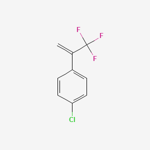 molecular formula C9H6ClF3 B8116487 1-Chloro-4-(3,3,3-trifluoroprop-1-en-2-yl)benzene 