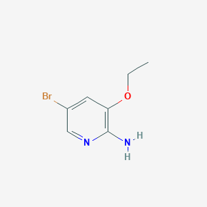 molecular formula C7H9BrN2O B8116510 5-Bromo-3-ethoxypyridin-2-amine 