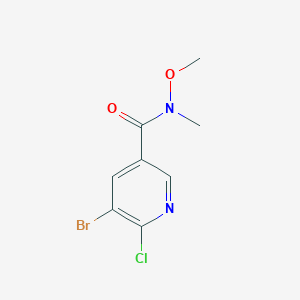 5-Bromo-6-chloro-N-methoxy-N-methylnicotinamide
