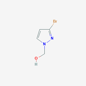 molecular formula C4H5BrN2O B8116536 3-Bromo-1-(hydroxymethyl)pyrazole 