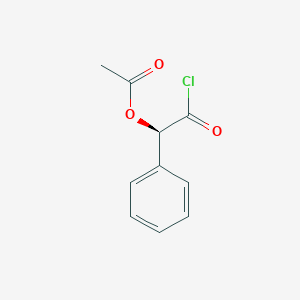 molecular formula C10H9ClO3 B8116723 (R)-2-Chloro-2-oxo-1-phenylethyl acetate 
