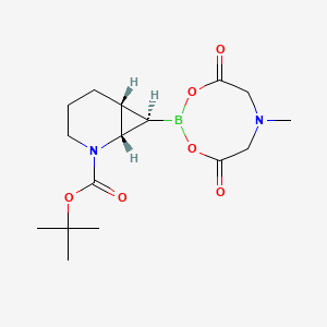 molecular formula C16H25BN2O6 B8116758 rac-tert-butyl (1S,6R,7R)-7-(6-methyl-4,8-dioxo-1,3,6,2-dioxazaborocan-2-yl)-2-azabicyclo[4.1.0]heptane-2-carboxylate 