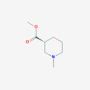 molecular formula C8H15NO2 B8116785 Methyl (3R)-1-methylpiperidine-3-carboxylate 