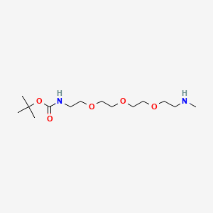 molecular formula C14H30N2O5 B8116814 BocNH-PEG3-CH2CH2NHMe 