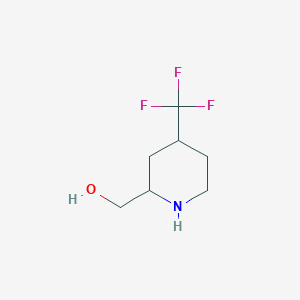 molecular formula C7H12F3NO B8116828 (4-Trifluoromethyl-piperidin-2-yl)-methanol 