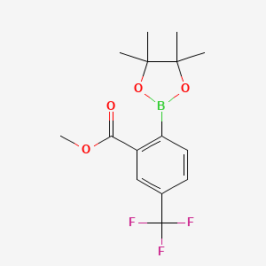 Methyl 2-(4,4,5,5-tetramethyl-1,3,2-dioxaborolan-2-YL)-5-(trifluoromethyl)benzoate