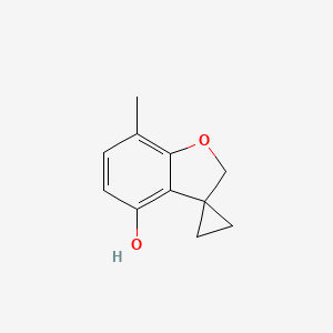 7-methylspiro[2H-benzofuran-3,1-cyclopropane]-4-ol