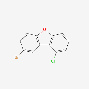 molecular formula C12H6BrClO B8116989 8-Bromo-1-chlorodibenzo[b,d]furan 