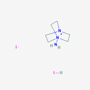 molecular formula C6H15I2N3 B8116998 1-Amino-1,4-diazabicyclo[2.2.2]octan-1-ium iodide hydroiodide 