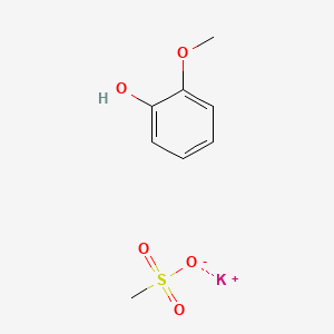 Potassium;methanesulfonate;2-methoxyphenol
