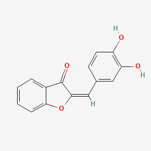 molecular formula C15H10O4 B8117085 2-(3,4-Dihydroxybenzylidene)benzofuran-3(2H)-one 