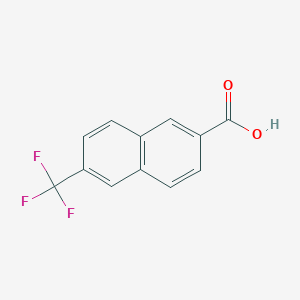 molecular formula C12H7F3O2 B8117093 6-Trifluoromethyl-2-naphthoic acid CAS No. 50318-08-6