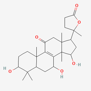 3beta,7beta,15beta-Trihydroxy-11-oxo-lanosta-8-en-24-->20 lactone