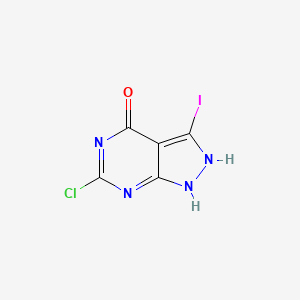 molecular formula C5H2ClIN4O B8117108 CID 130408534 