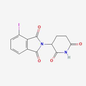 molecular formula C13H9IN2O4 B8117128 2-(2,6-Dioxopiperidin-3-yl)-4-iodoisoindoline-1,3-dione 