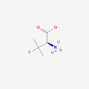 molecular formula C5H10FNO2 B8117135 (2R)-2-ammonio-3-fluoro-3-methylbutanoate 
