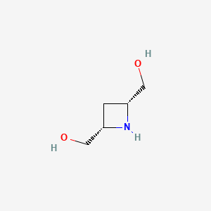 molecular formula C5H11NO2 B8117217 (2R,4S)-2,4-Azetidinedimethanol CAS No. 1016232-95-3