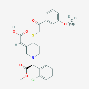 molecular formula C25H26ClNO6S B8117283 cis-Clopidogrel-MP derivative-13C,d3 
