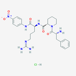 molecular formula C27H37ClN8O5 B8117289 H-D-Phe-Pip-Arg-pNA hydrochloride 