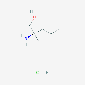 molecular formula C7H18ClNO B8117301 (S)-2-Amino-2,4-dimethylpentan-1-ol hydrochloride 