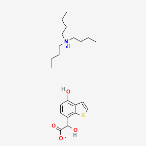 molecular formula C22H35NO4S B8117331 Tributylammonium hydroxy-(4-hydroxy-benzo[b]thiophen-7-yl)-acetate 
