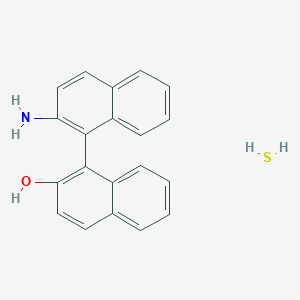 1-(2-Aminonaphthalen-1-yl)naphthalen-2-ol;sulfane