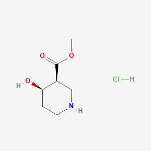 molecular formula C7H14ClNO3 B8117415 methyl (3S,4R)-4-hydroxypiperidine-3-carboxylate;hydrochloride 