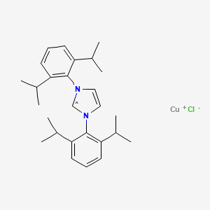 [1,3-Bis(2,6-diisopropylphenyl)-4-imidazoline-2-yl]chlorocopper(II)