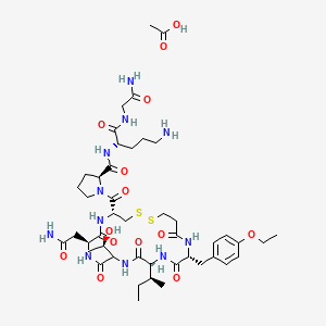 molecular formula C45H71N11O14S2 B8117479 Atosiban (acetate) 