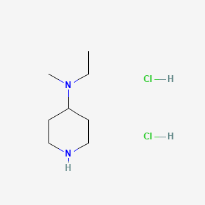 molecular formula C8H20Cl2N2 B8117495 N-Ethyl-N-methyl-4-piperidinamine 2HCl 