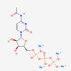 molecular formula C11H14N3Na4O15P3 B8117531 N4-Acetylcytidine triphosphate (sodium) 