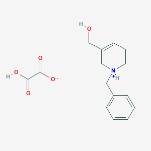 molecular formula C15H19NO5 B8117539 1-Benzyl-5-(hydroxymethyl)-1,2,3,6-tetrahydropyridin-1-ium carboxyformate 