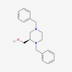molecular formula C19H24N2O B8117551 (R)-(1,4-dibenzylpiperazin-2-yl)methanol 