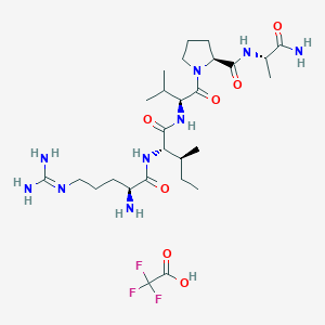 molecular formula C27H48F3N9O7 B8117610 Dusquetide (TFA) 