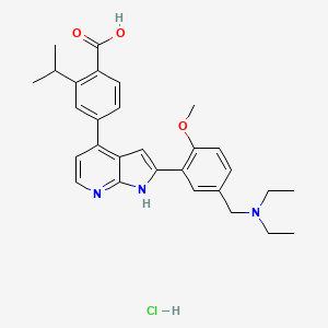 molecular formula C29H34ClN3O3 B8117614 TCMDC-135051 (hydrochloride) 