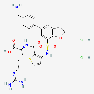 molecular formula C26H32Cl2N6O6S2 B8117631 EG01377 (dihydrochloride) 